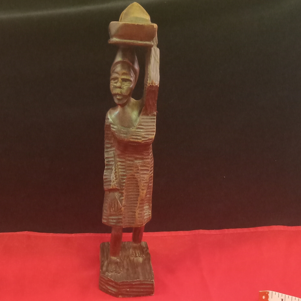 Handcrafted Brown Wooden Sculpture